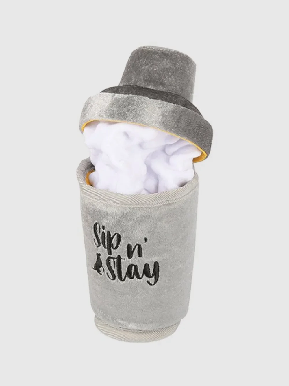 🔥3/$30 NWT P.L.A.Y. Barktender Dogtail Shaker Cocktail Plush Squeaker Dog Toy